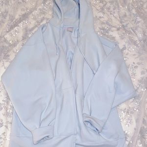 Tna - COZY FLEECE BOYFRIEND ZIP-UP HOODIE